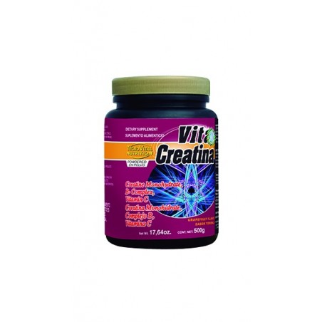 CREATINA, COMPLEJO B Y VITAMINA C POLVO 500g